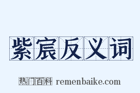 紫宸反义词是什么意思的图片